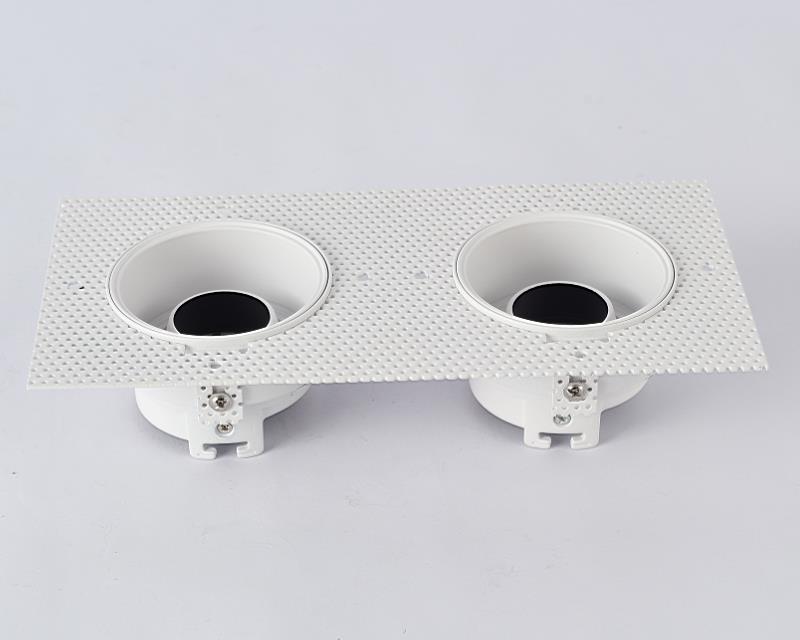 2-Head Trimless Downlight Frame_led