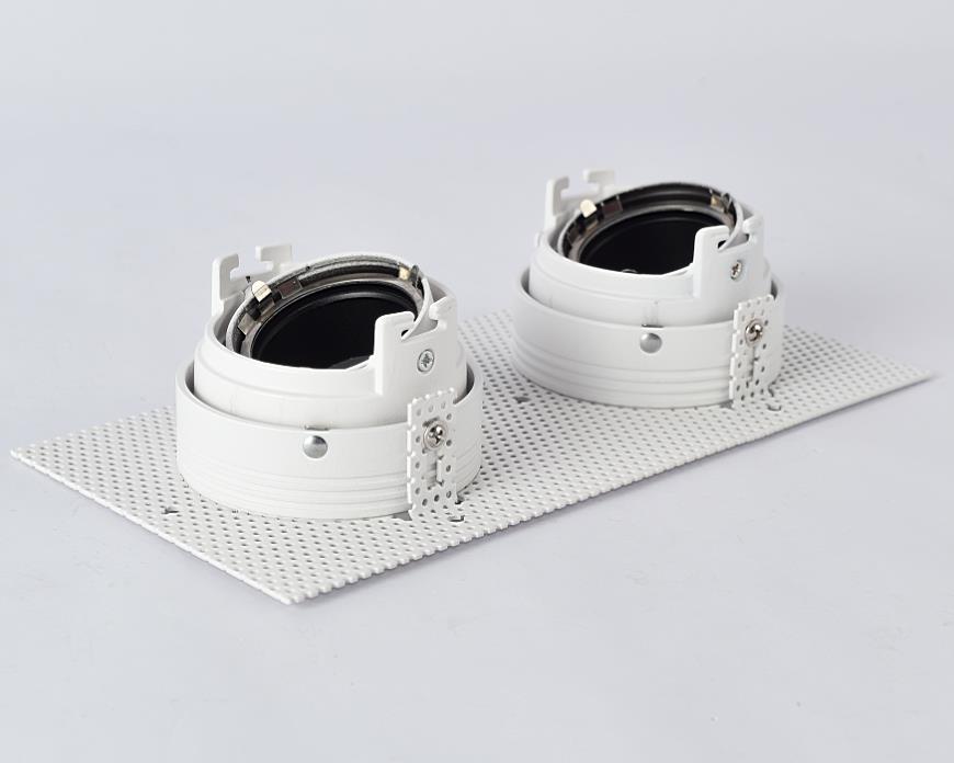 2-Head Trimless Downlight Frame_led